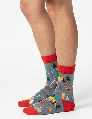 Skarpety męskie Milena 0125.053 Trekking – wygodne i wzorzyste, Melanż