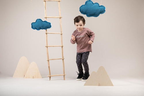 Legginsy niemowlęce "Dreamer" Pinokio - grafit druk