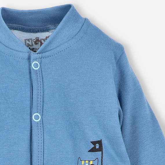 Bluza dresowa z bawełny organicznej Piraci Nini niebieski