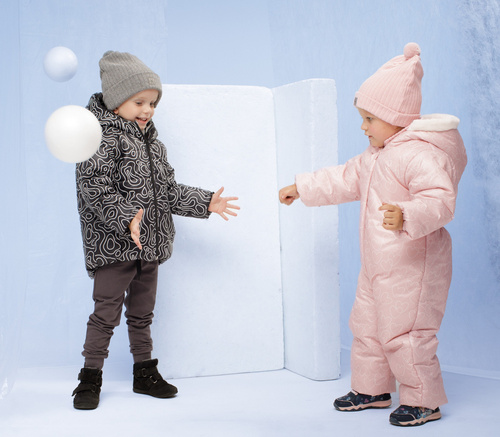 Kombinezon zimowy bez stópek Winter Pinokio - róż 