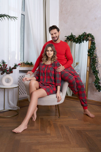 Koszula nocna damska Zorza talian Fashion - druk 