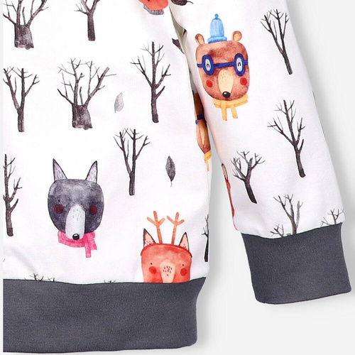 Bluza dresowa z kapturem I love Colors - las