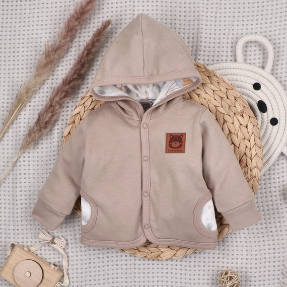 Nini Sky Journey – dwuwarstwowa bluza chłopięca z bawełny organicznej