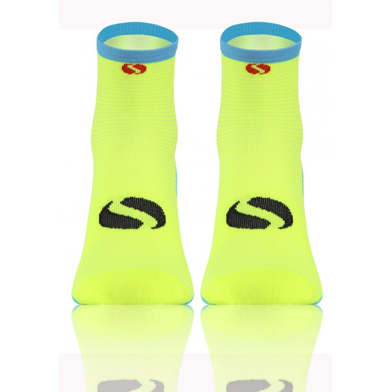 SKB01 Sport Socks Skarpety sportowe uniwersalne Sesto Senso neonowy żółty