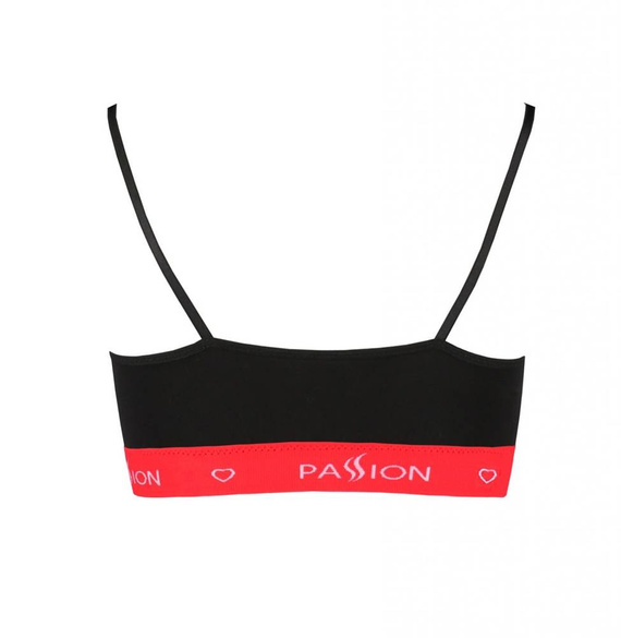 Biustonosz miękki PS009 Passion czarny/czerwony