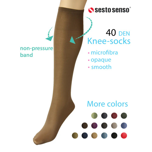 Sprint Podkolanówki 40 den Sesto Senso beige