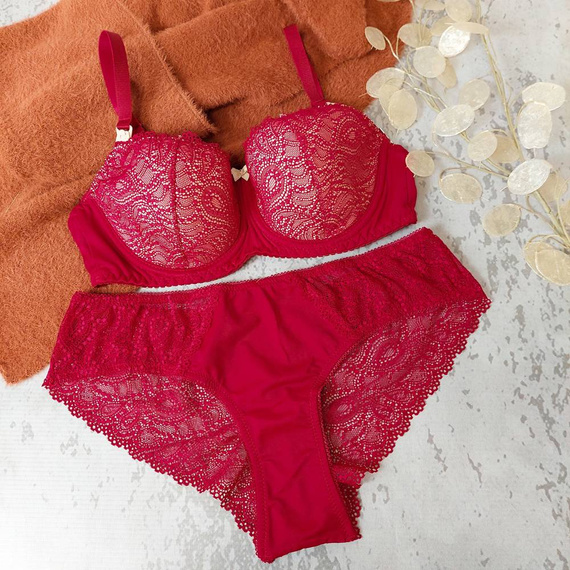 Usztywniany biustonosz do karmienia 3115 Lupoline- bordo