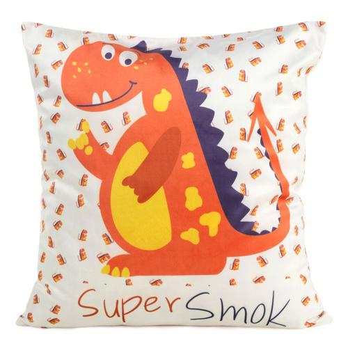 Poszewka dziecięca Kids 8B Design91 biały/pomarańczowy