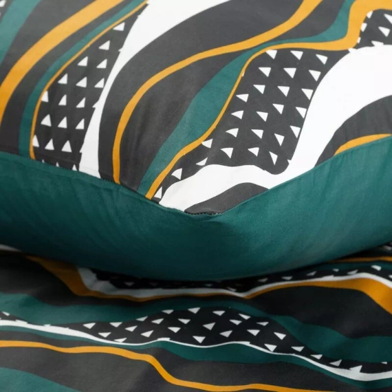 Pościel satynowa fale Nika 50 Eurofirany morski