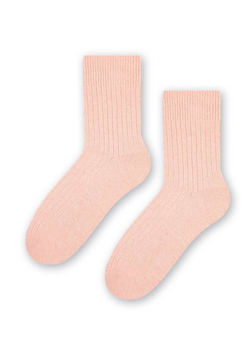 ART..093 Skarpety Damskie Wełniane Steven 028 szary melanż