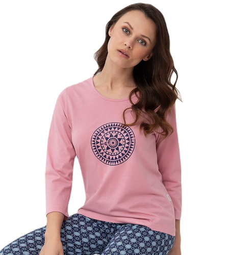 Piżama Damska 331   Luna -różowy