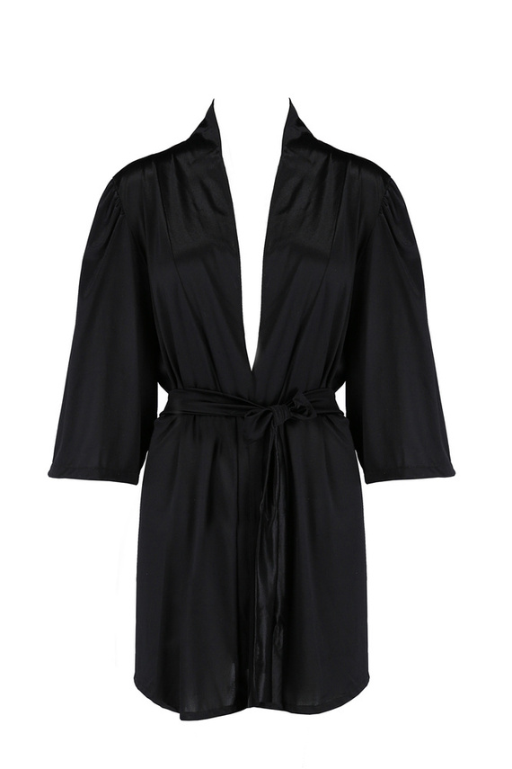 Szlafrok damski Sybilla Peignoir Casmir czarny