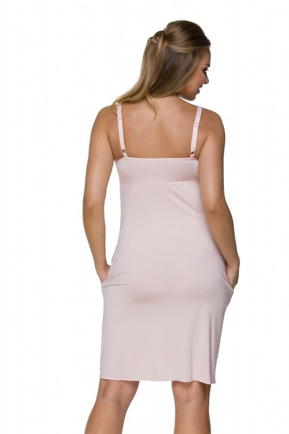 Koszulka nocna 3122 K Lupoline- łososiowy