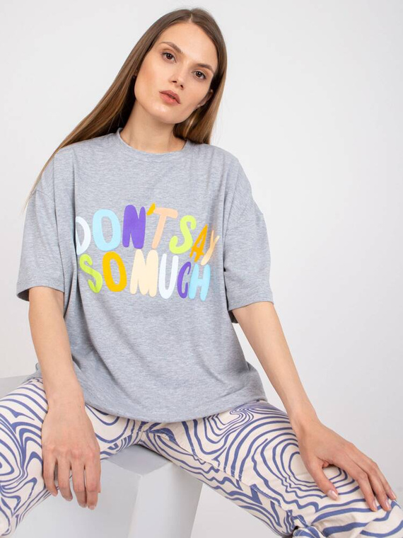 T-shirt damski FA-TS-7733.91P Paris szary