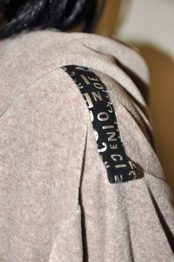 Szlafrok damski 497 Macarena Forex - beżowy melanż