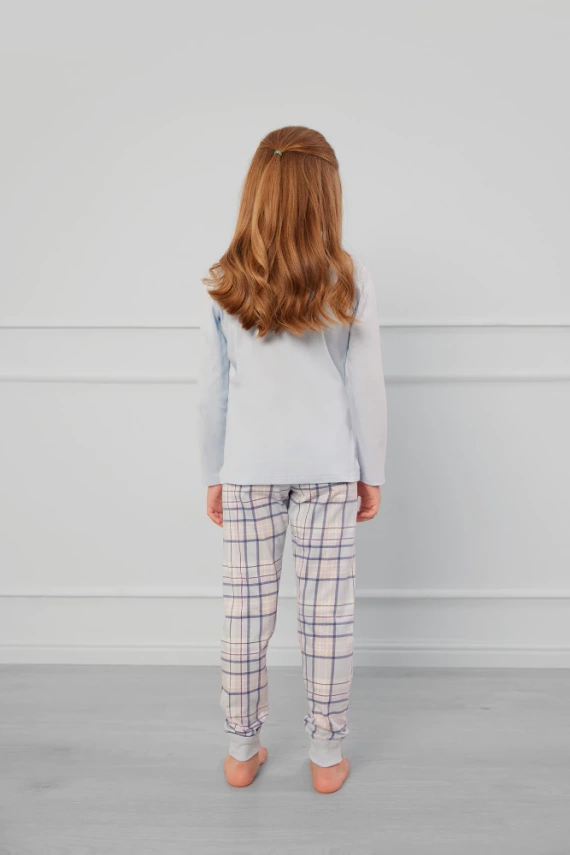 Piżama dla dziewczynki Katrin Italian Fashion - niebieski/druk