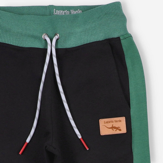 Lagarto Verde Spodnie dresowe dla chłopca- czarny