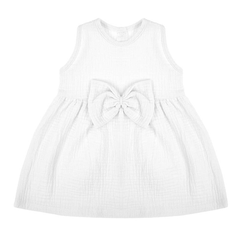 Sukienka muślinowa na ramiączkach 207021 Muślin  Nicol- biała 