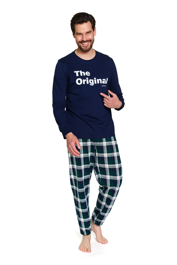 Doctor Nap 7341 – Piżama męska „The Original” | 100% bawełna
