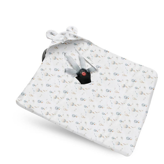 Kocyk bambusowy do fotelika samochodowego Retro Balloons Yosoy