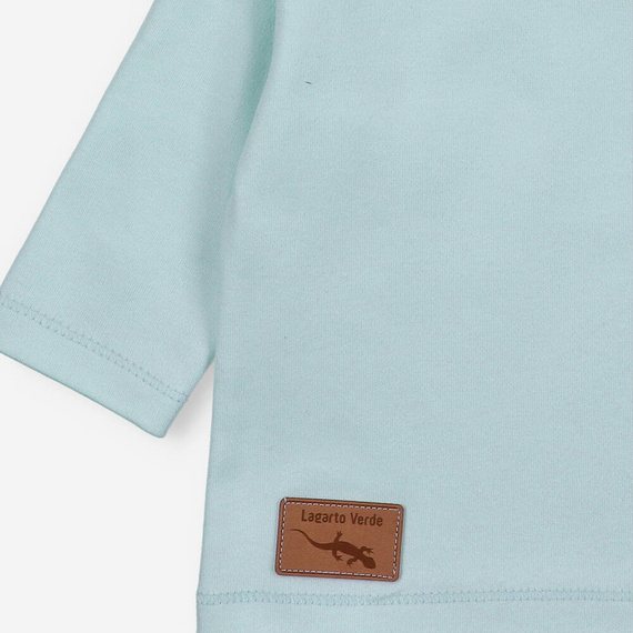 Bluzka gładka Lagarto Verde - niebieski