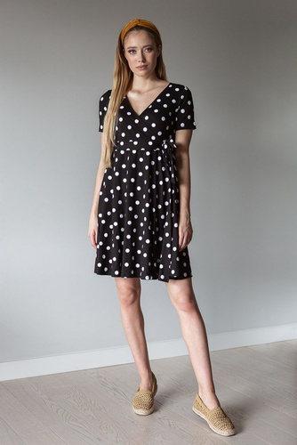 Sukienka ciążowa   122  MIRACLE-  czarny