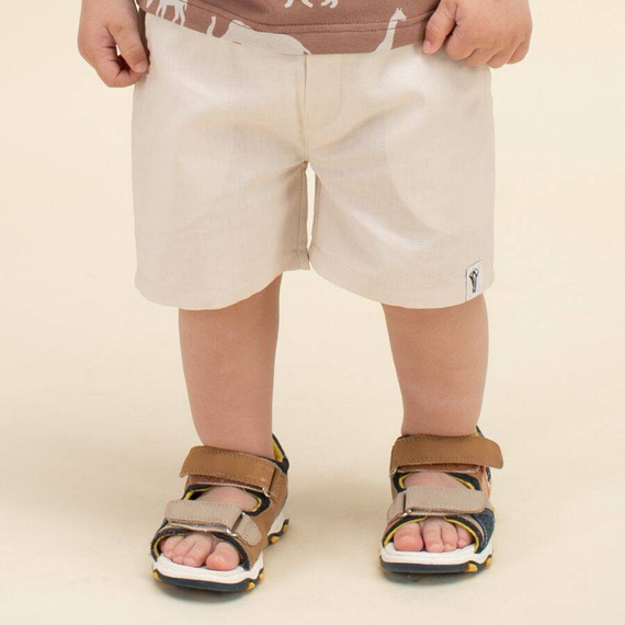 Krótkie spodenki na gumce Safari Pinokio - beżowy