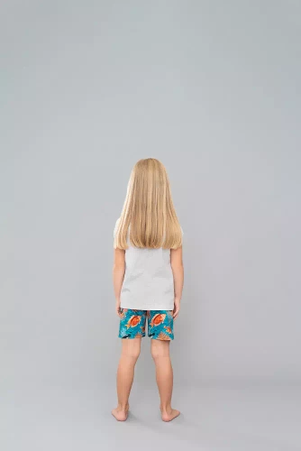 Piżama dziewczęca Oceania Italian Fashion - melanż/druk