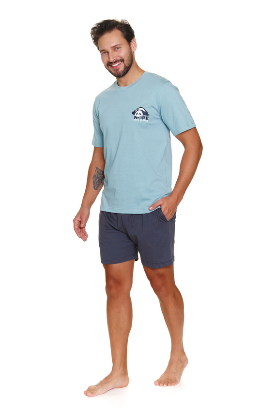 PMB.7232 Piżama Męska Doctor Nap - ice blue