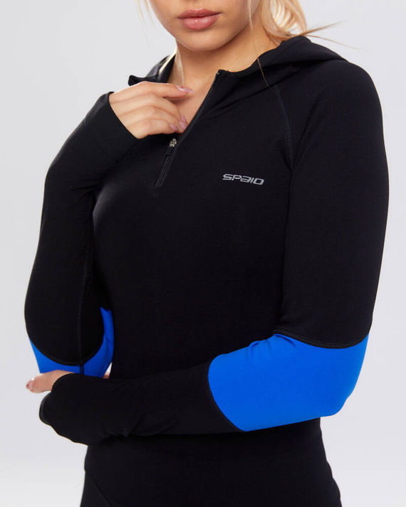 Bluza sportowa damska Adapt Spaio cobalt/black