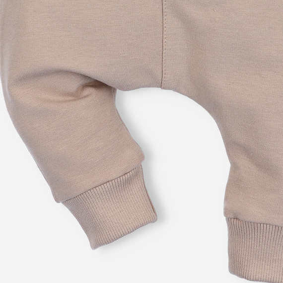 Spodnie dresowe z bawełny organicznej Psiaki Nini beżowy