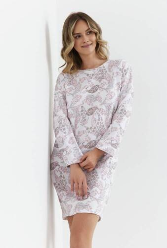 Koszula nocna z bawełny drapanej 429 Cana -orientalny róż