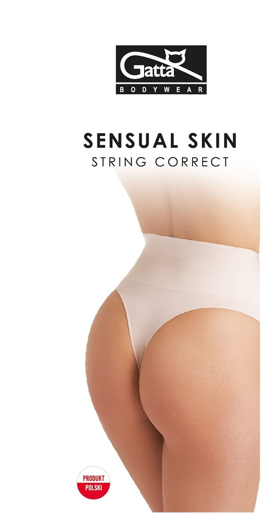 Sensual Skin Correct 41046 – stringi damskie modelujące, bezszwowe, light nude
