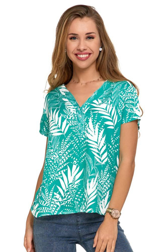 Bluzka damska BD2300-004 Moraj - turkuskowy