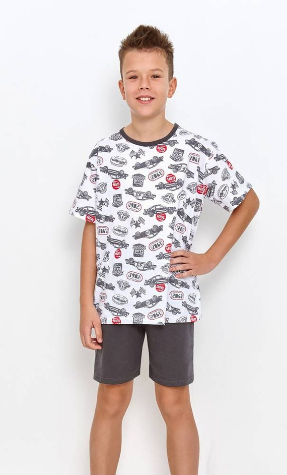 Piżama dla chłopca 2945/2946/2951 William Taro biały