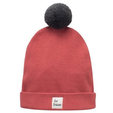 Prążkowana Czapka Winter Pinokio - czerwony