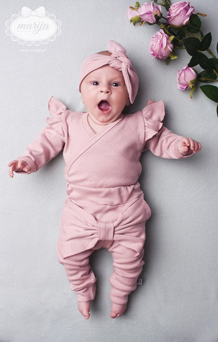 Rozpinane Body 172 Cherry Marija - różowy