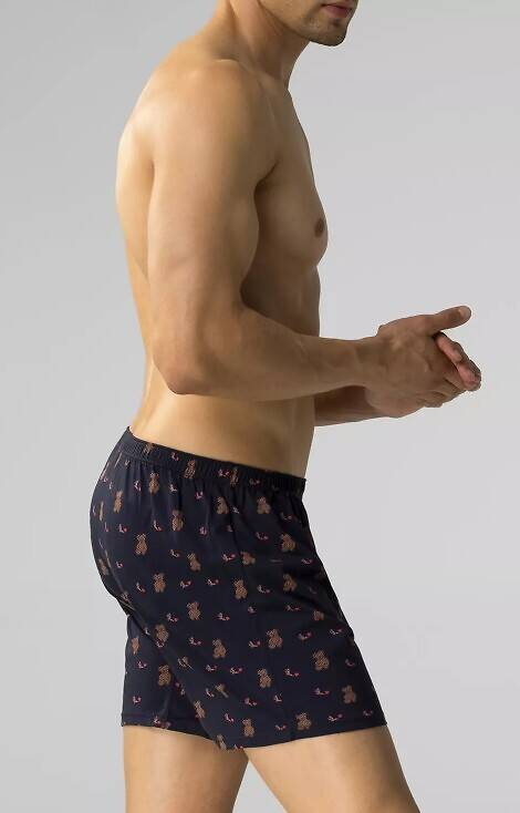 Bokserki męskie 2GMB-006 Atlantic - granatowy- szmaragdowy