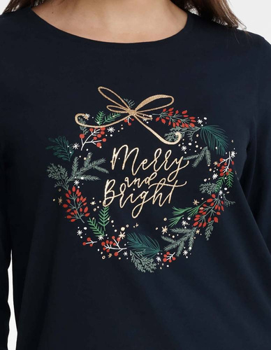 Piżama Damska 40939 Goldy   Henderson granatowy