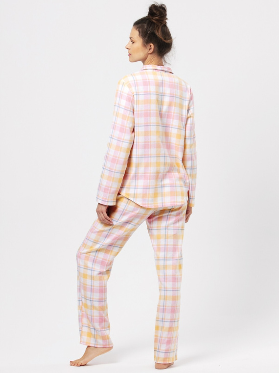 Rozpinana Piżama Damska LNS 486 Key - różowy