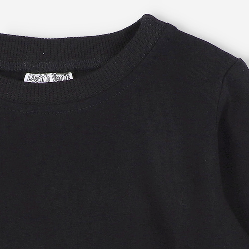 Bluzka chłopięca z długim rękawem KAR-1013/CZA Lagarto Verde czarny 