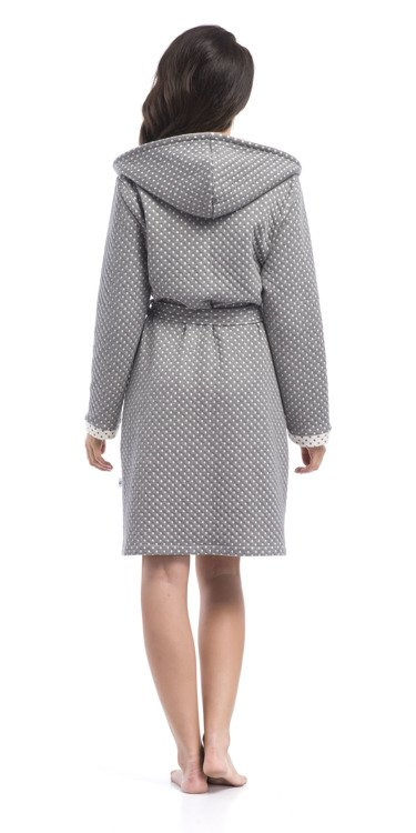 8030 Szlafrok damski Doctor Nap - dark grey