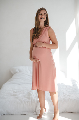 Star Light Herbal Rose Milk&Love– koszula nocna bambusowa ciążowa i do karmienia | Wygoda i elegancja