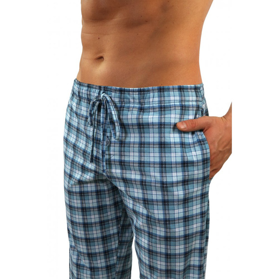 Bawełniana piżama męska z długim rękawem 06 Sesto Senso - jeans