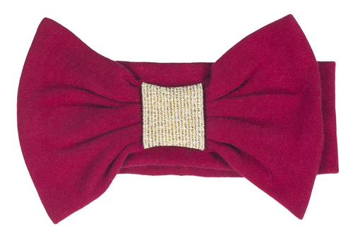 Opaska z dużą kokardą M1716 Merry Cherry Marija - czerwony