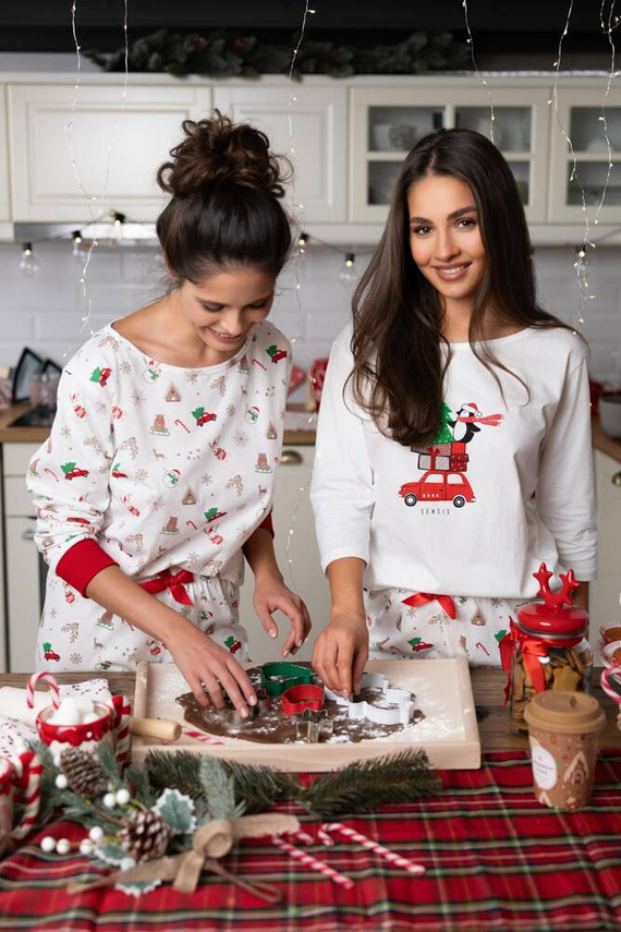 Piżama damska Lillian Sensis - ecru