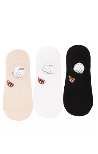 CDB550-238 Balerinki damskie 3-pak Moraj mix kolor