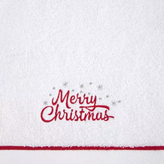 Ręcznik świąteczny Merry Christmas Gerda 3 Eurofirany biały