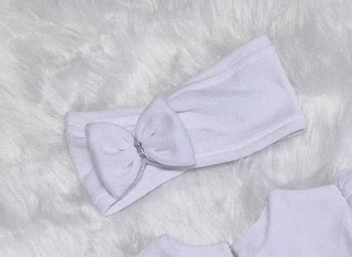 Opaska z kokardką Amelka Bambarillo biały