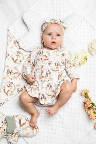 187160 Bibi Sukienko-body Nicol - kremowy